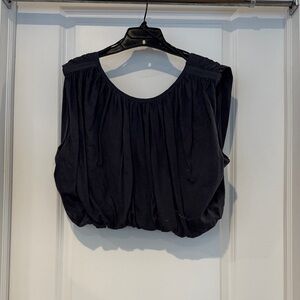 FP Movement by Free People Black Sleeveless Crop Top with low back detail